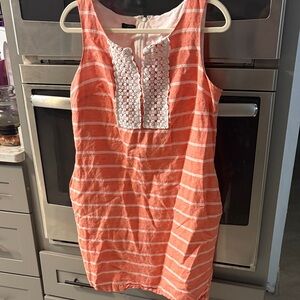 Talbots Pink and White Dress